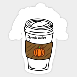 Green Pumpkin Spice Latte Sticker